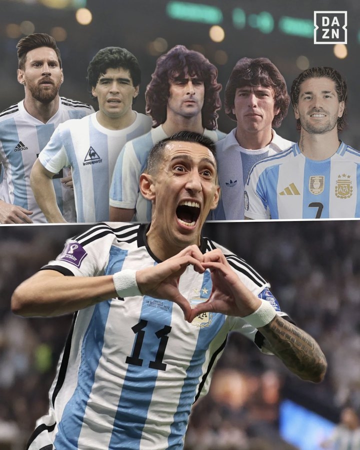 m6官方网站-迪马利亚评阿根廷队史前5:梅西 老马 肯佩斯 帕萨雷拉 德保罗